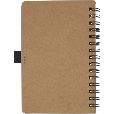 Logotrade promotional giveaway picture of: Cobble A6 wire-o recycled cardboard notebook with stone paper